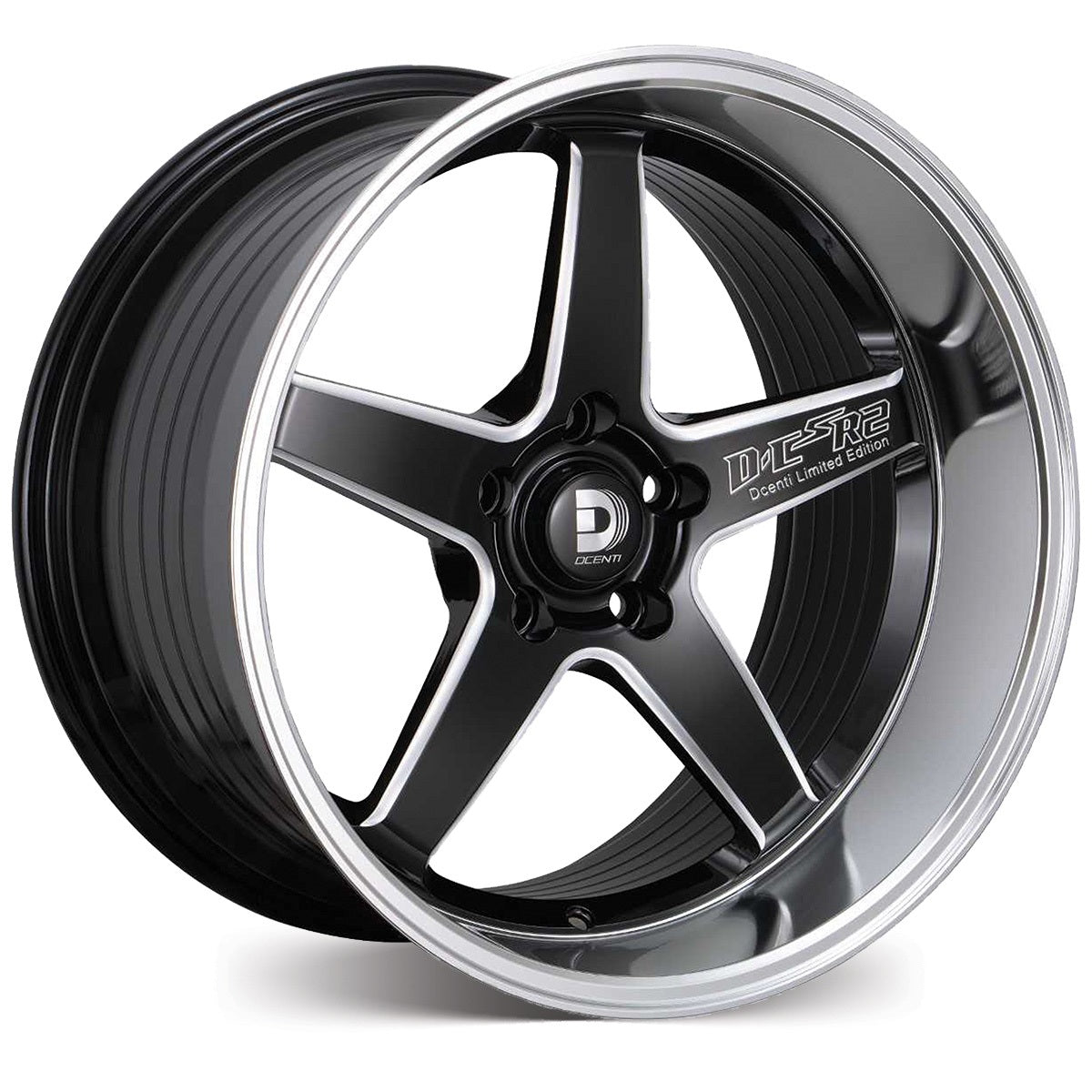 DC R2 - Gloss Black w/Milled Spoke & Machined Lip thumbnail