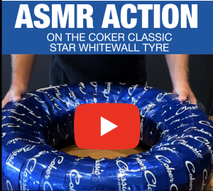 ASMR on the Coker Classic Star Whitewall Radial Tyre. Click for more