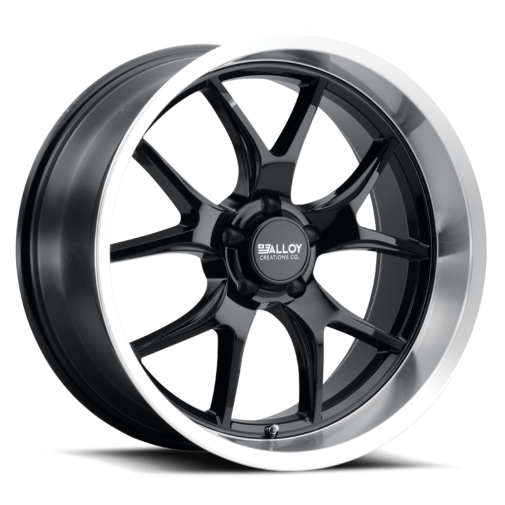AC525 - Gloss Black w/Machined Lip thumbnail