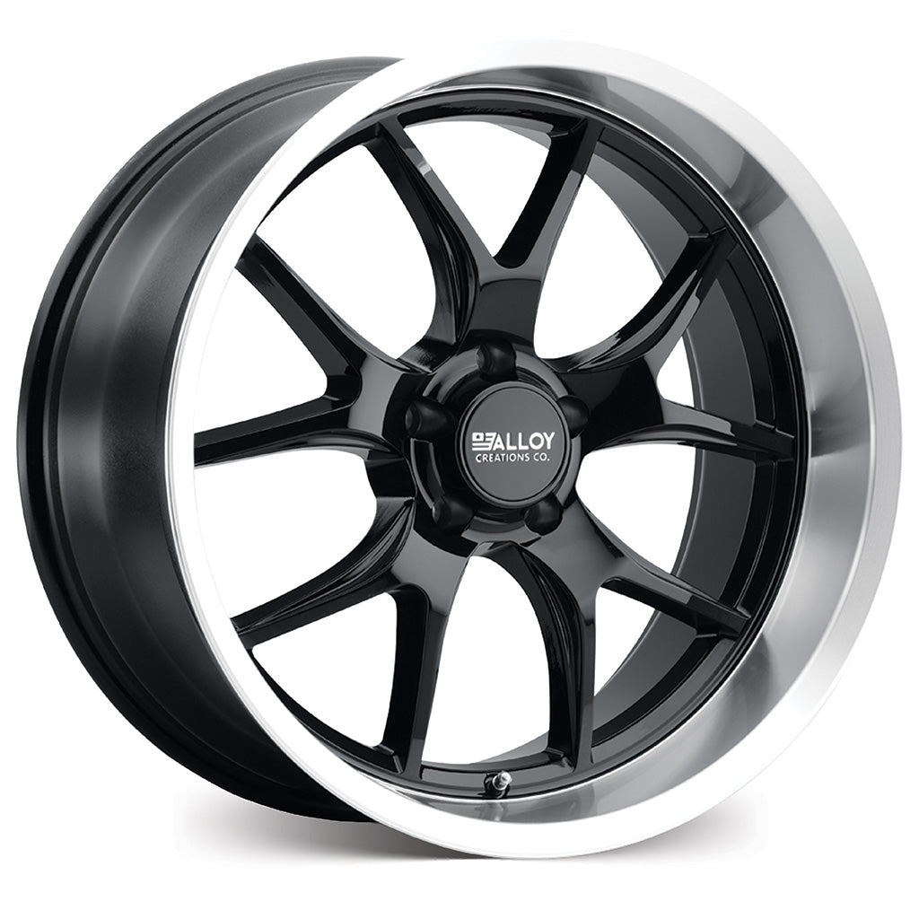 AC525 - Gloss Black w/Machined Lip thumbnail
